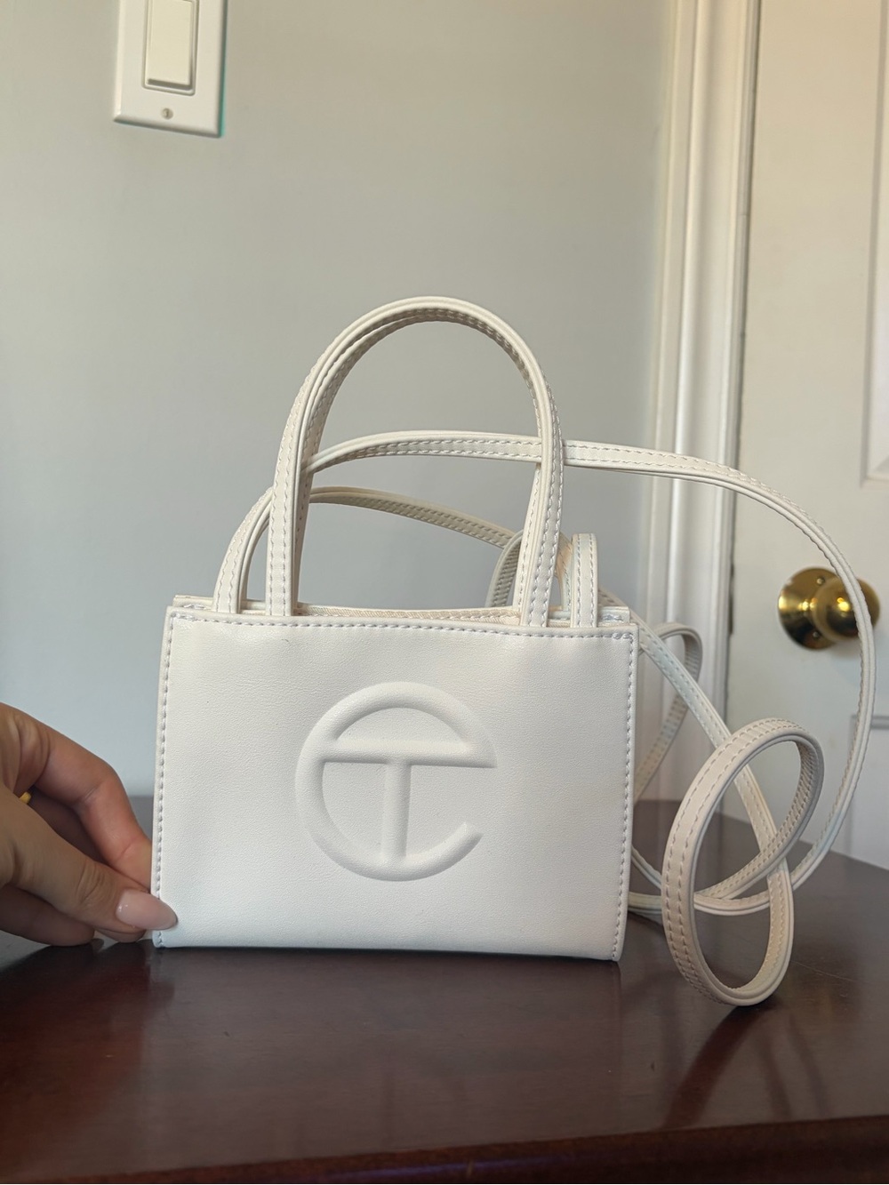 Telfar Bags | Telfar Small White Shopping Bag Crossbody